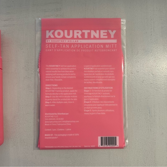 Kourtney Kellar Medium Self-Tan Lotion & Instant Mousse w/ Application Mitt NWT - Picture 8 of 8